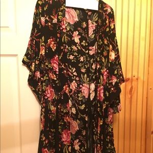Floral and Lace Duster